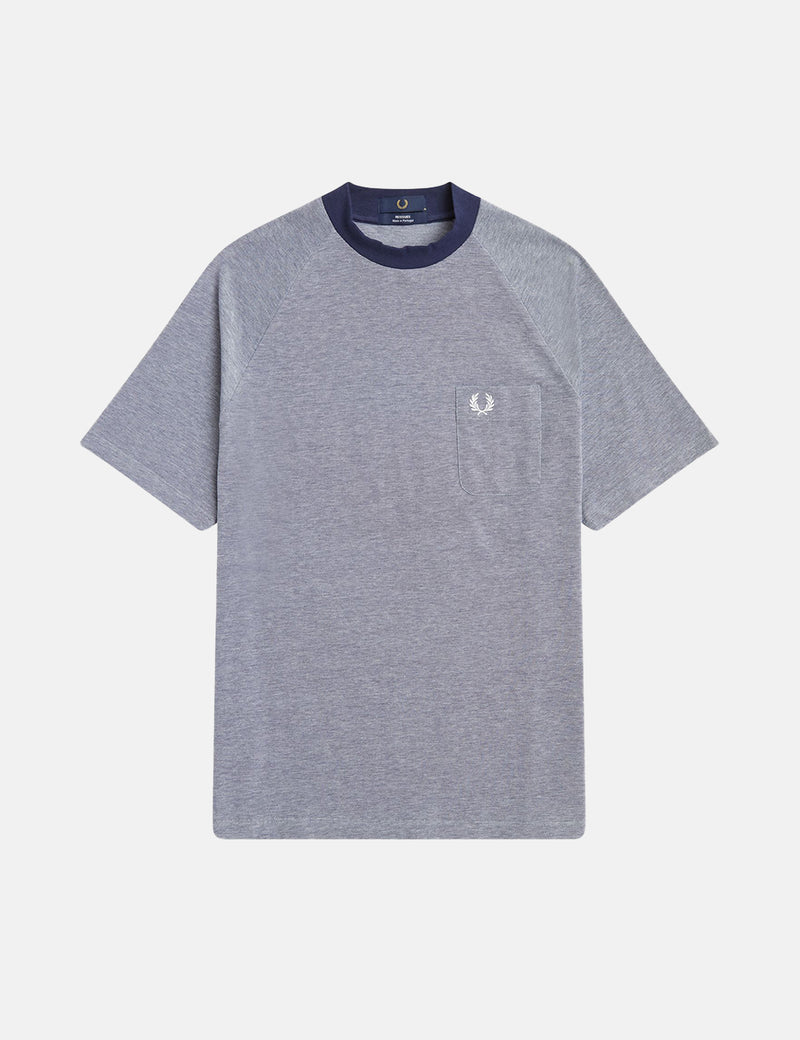 T-Shirt Fred Perry Two Tone Pique - Carbon Blue