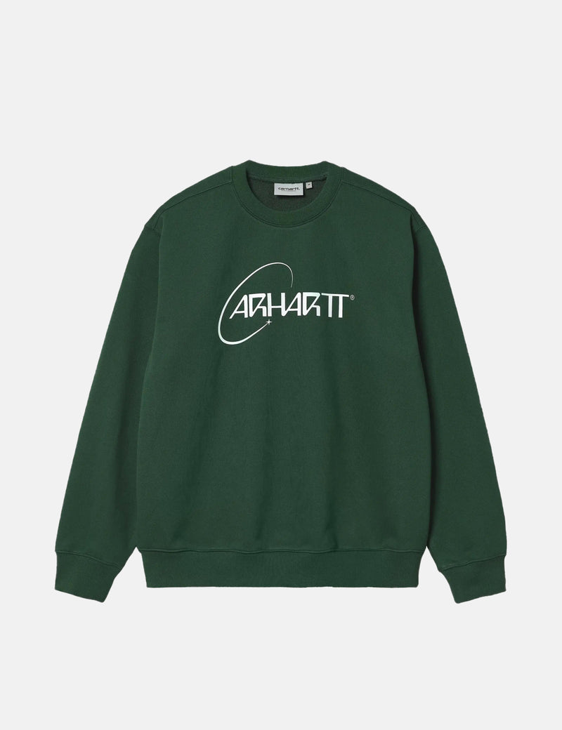 Carhartt-WIP Orbit Sweatshirt-Treehouse/White