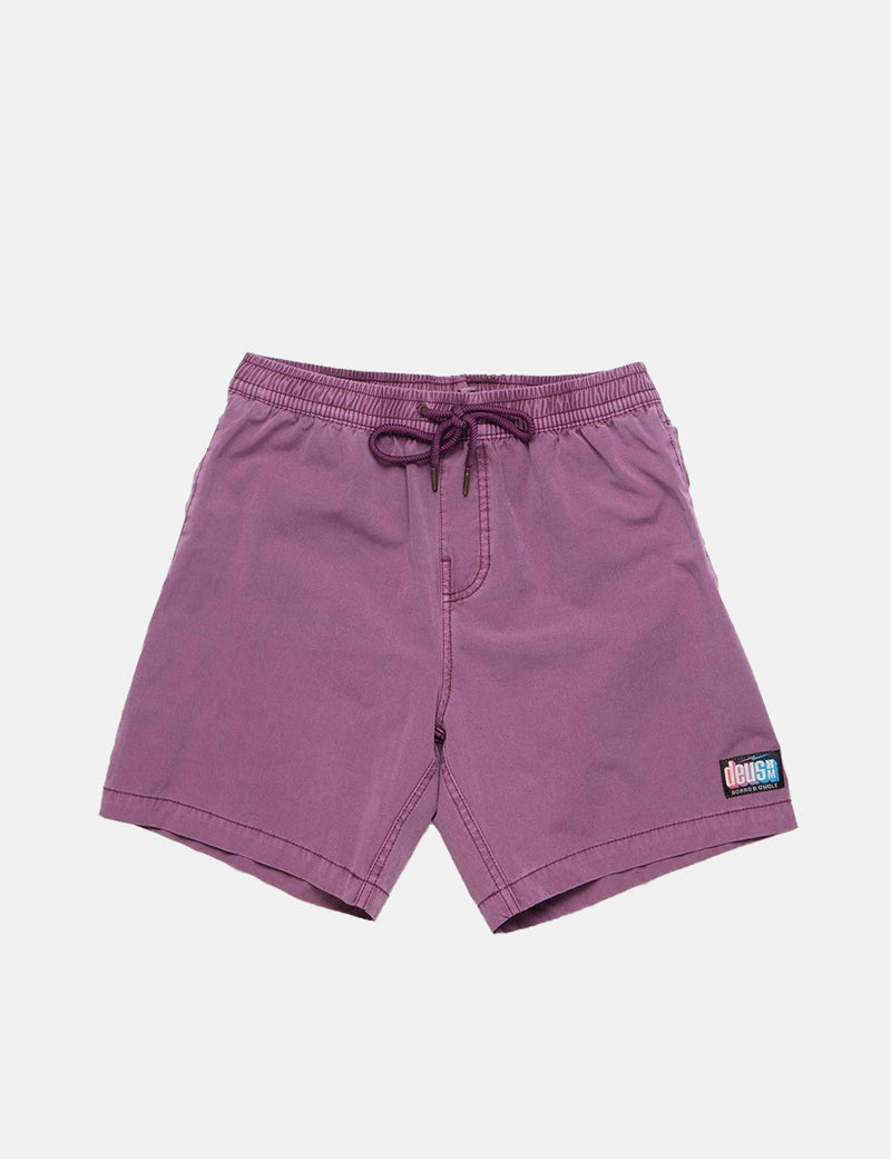 Deus Ex Machina Sandbar Shorts (Solid Dye) - Berry Plum