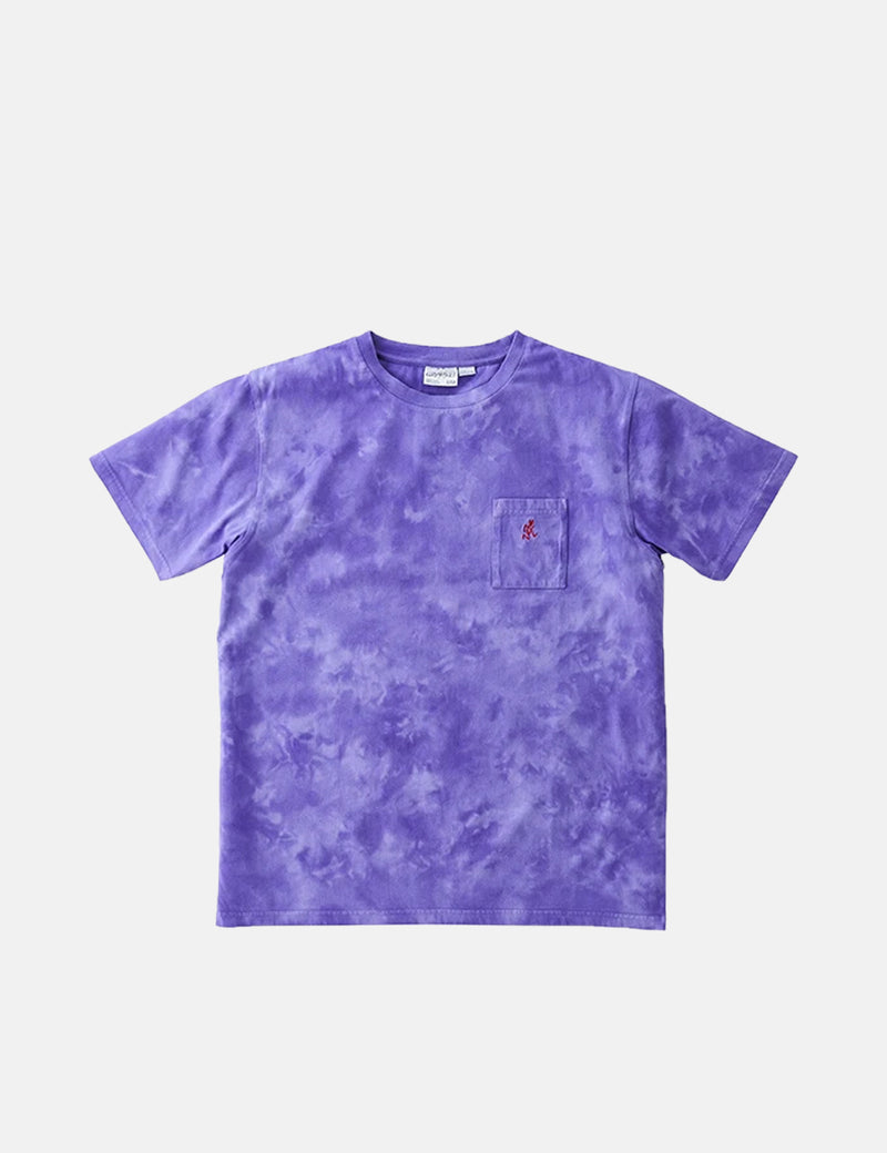 Gramicci One Point Pocket T-Shirt (Tie Dye) - Purple