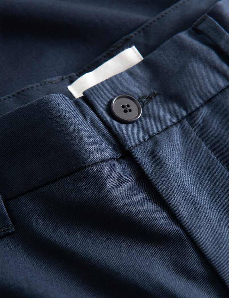 Pantalon Wood Wood Marcus (Sergé Léger) - Bleu Marine
