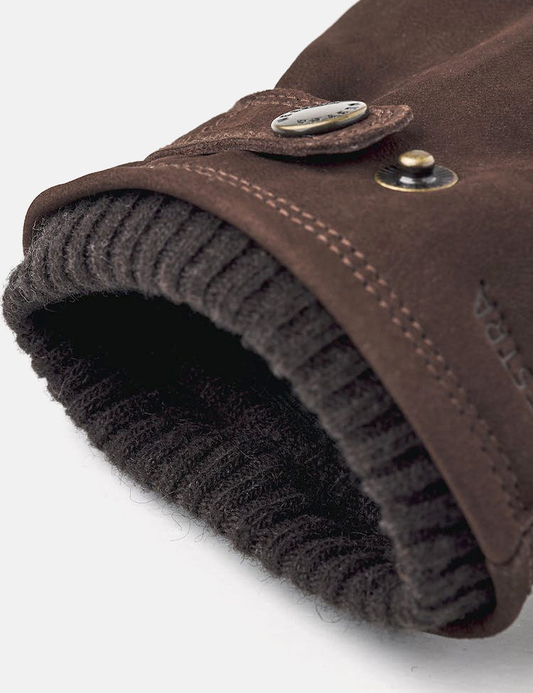 Hestra Bergvik Handschuhe (Veloursleder) - Espressobraun