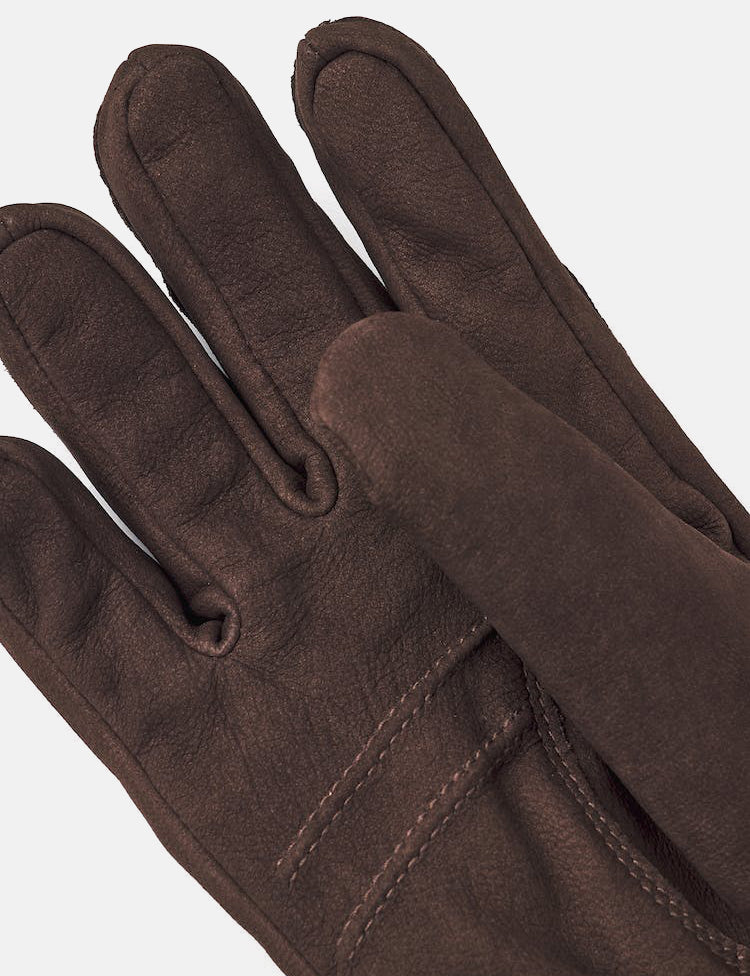 Gants Hestra Bergvik (cuir suédé) - marron expresso