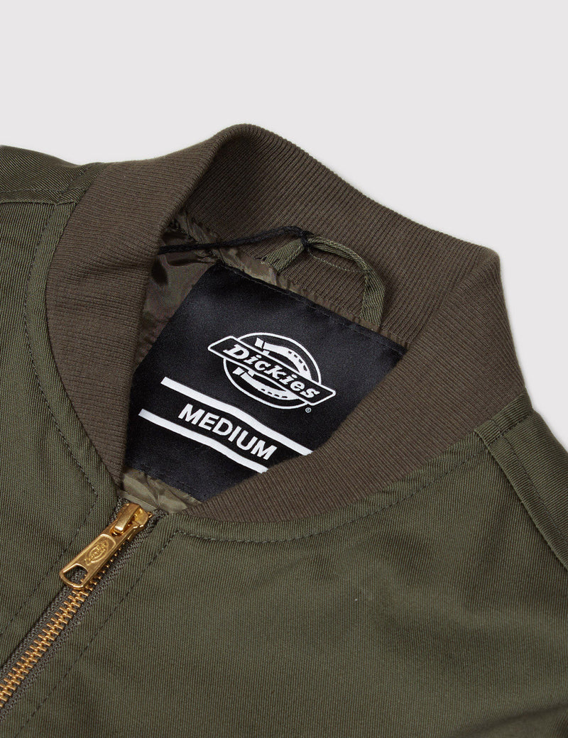 Dickies Hughson Bomber Jacket - Dark Olive