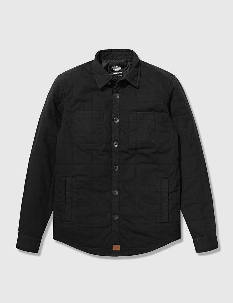 Dickies Judson Quilted Over Shirt - Black