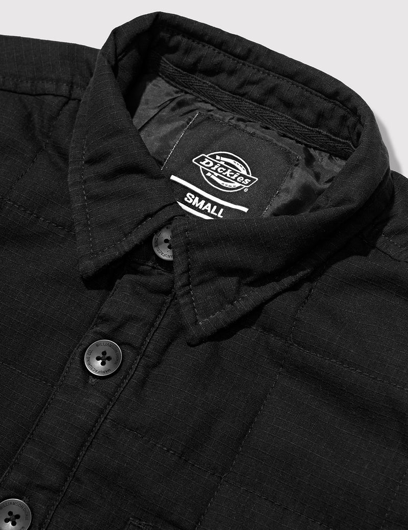 Dickies Judson Quilted Over Shirt - Black
