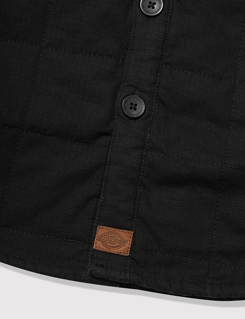 Dickies Judson Quilted Over Shirt - Black