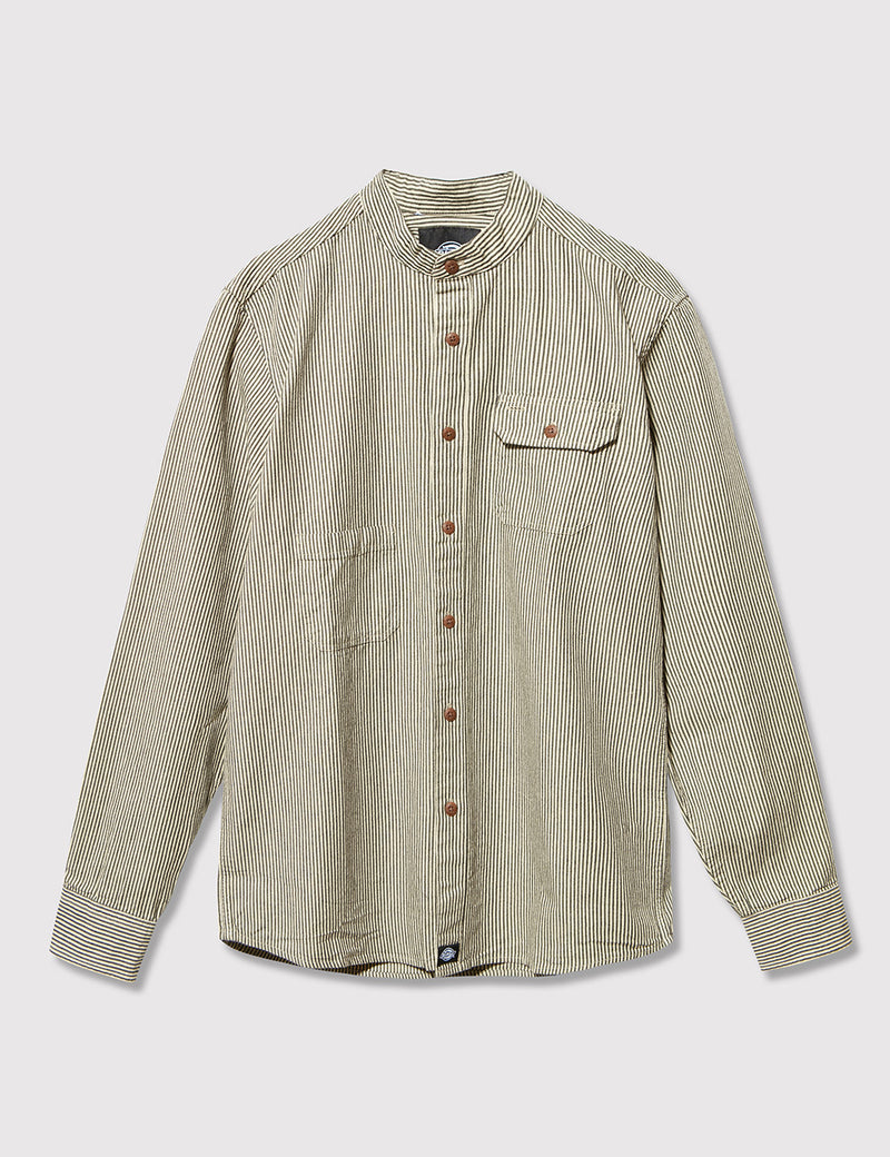 Dickies Waldenburg Collarless Shirt - Ecru