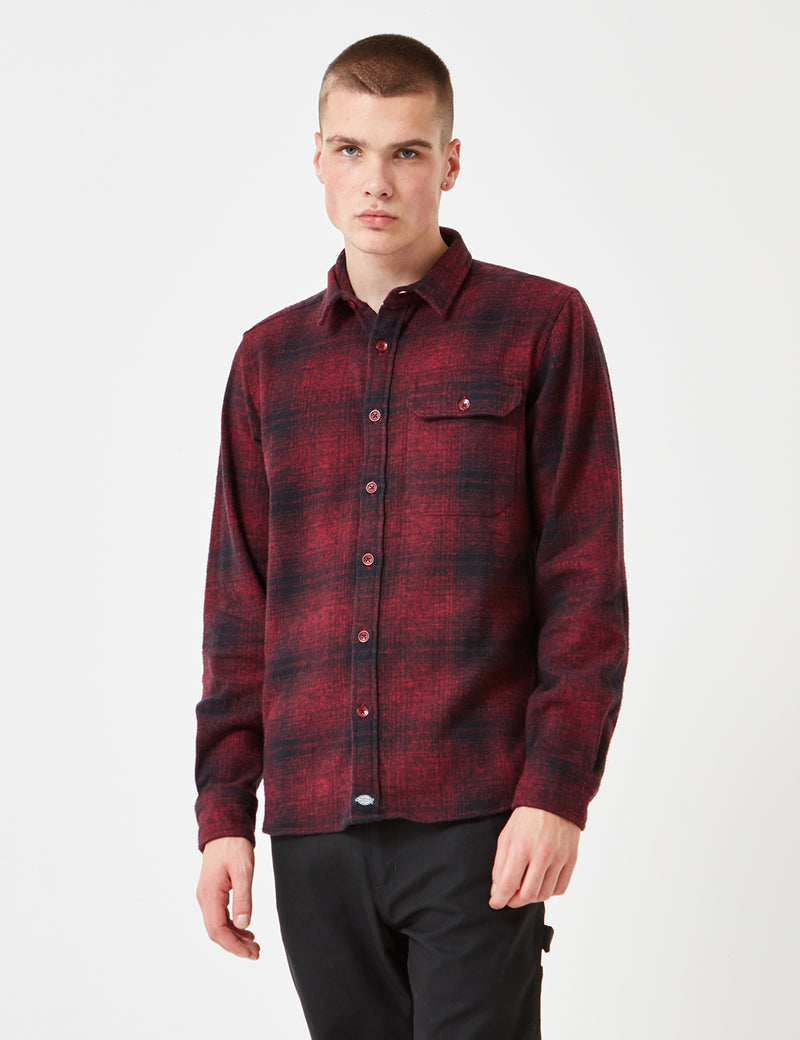 Dickies Ivyland Checked Shirt - Red