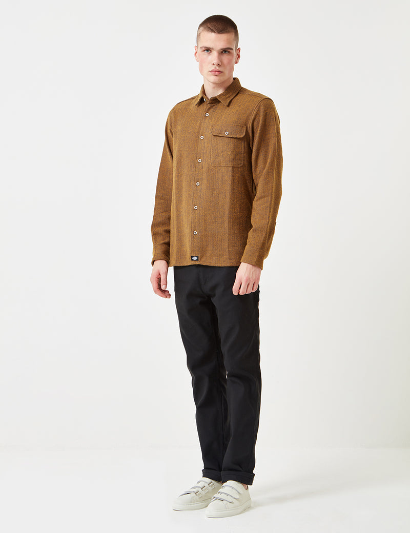 Chemise Dickies Lewisburg Herringbone - Brown Duck