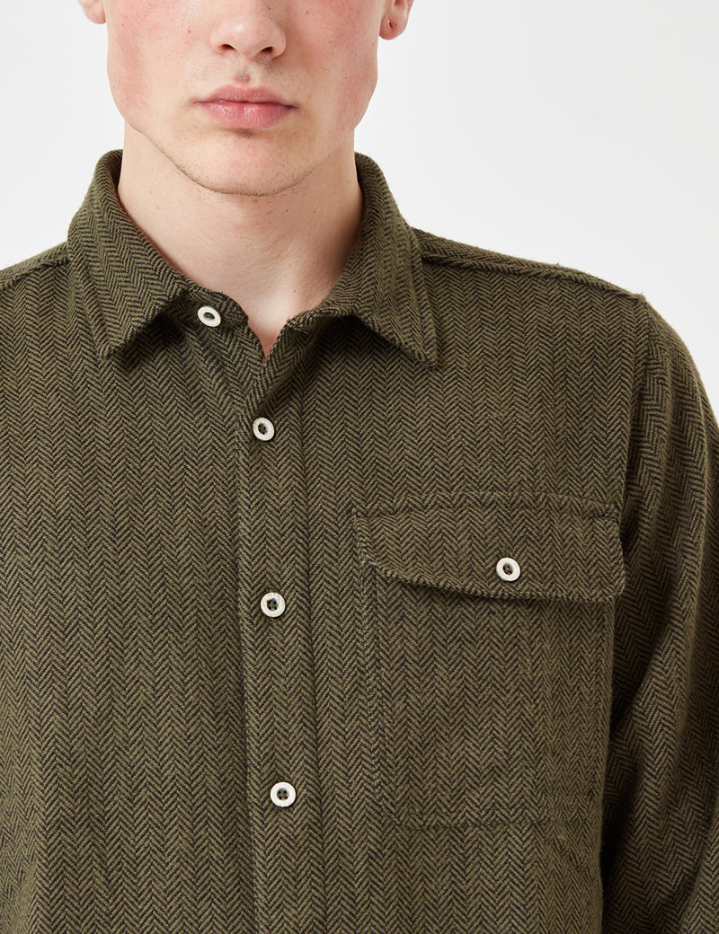 Chemise Dickies Lewisburg Herringbone - Olive Green