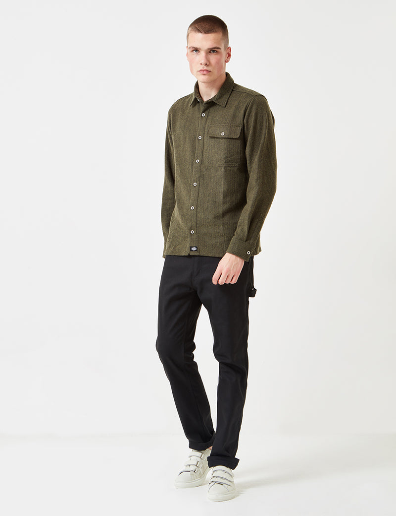 Chemise Dickies Lewisburg Herringbone - Olive Green