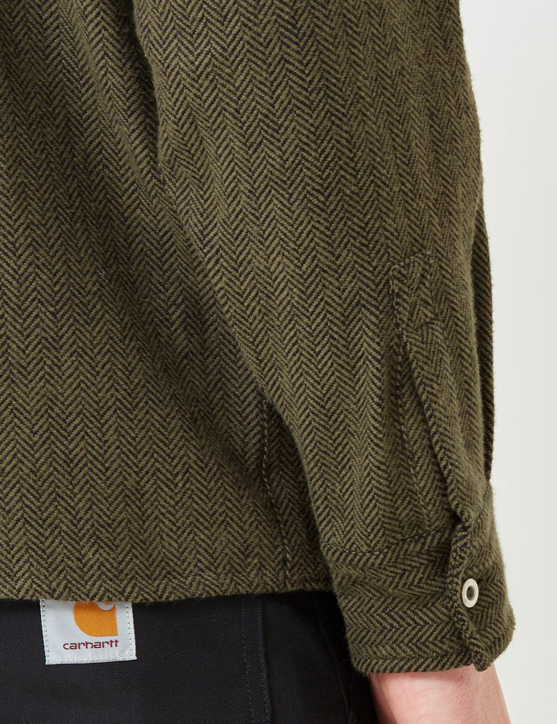 Chemise Dickies Lewisburg Herringbone - Olive Green