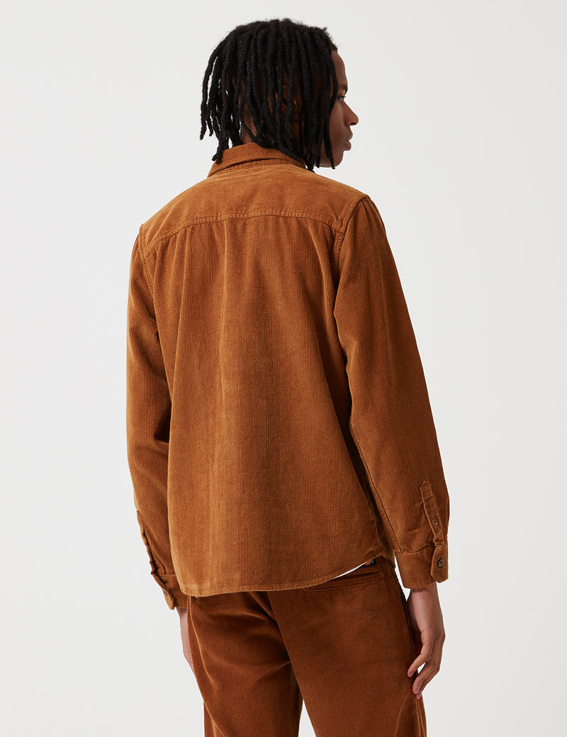 Dickies Arthurdale Shirt (Corduroy) - Brown Duck