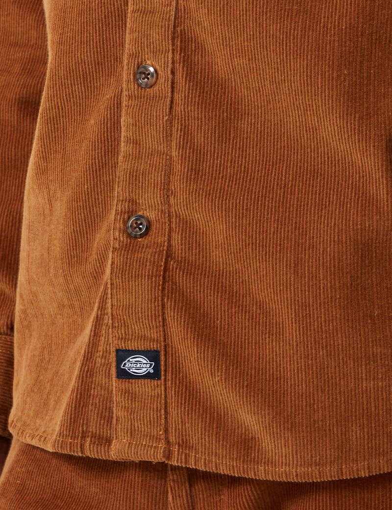 Dickies Arthurdale Shirt (Corduroy) - Brown Duck