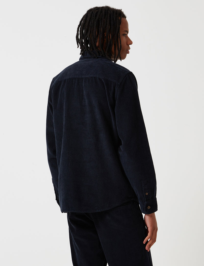 Dickies Arthurdale Shirt (Corduroy) - Dark Navy Blue