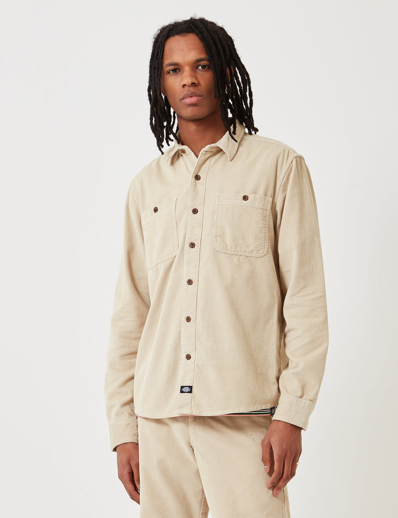 Chemise Dickies Bayville Cord - Oyster Grey