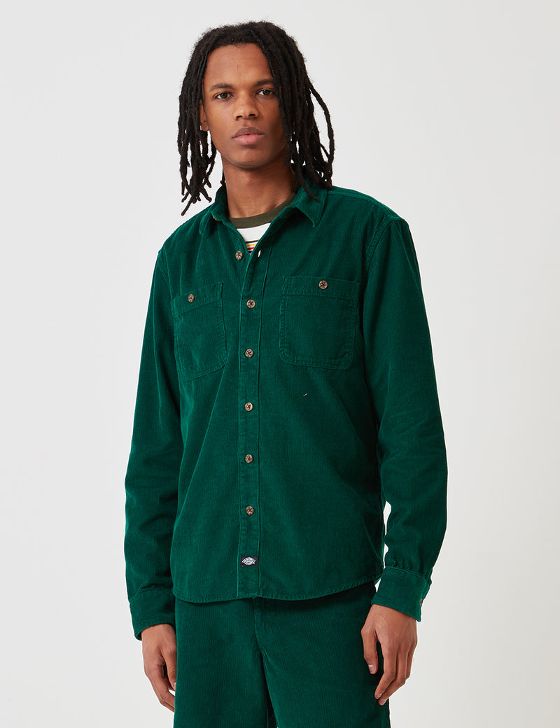 Dickies Bayville Cord Shirt - Scout Green