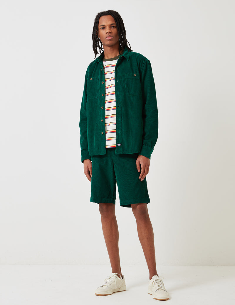 Dickies Bayville Cord Shirt - Scout Green