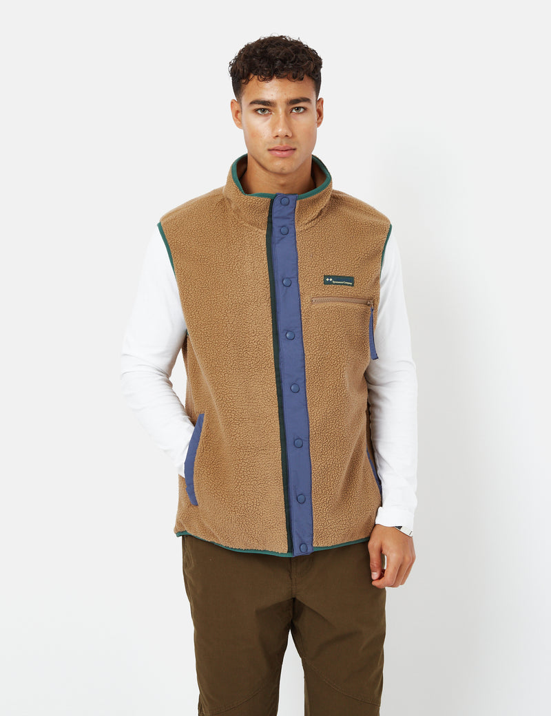 Gilet Helvetia Columbia - Marron Delta/Gris Montagne Foncé