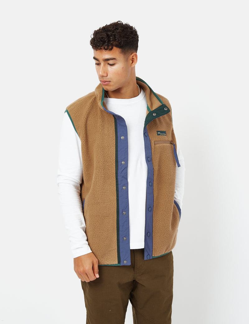 Columbia Helvetia Vest - Delta Brown/Dark Mountain Grey