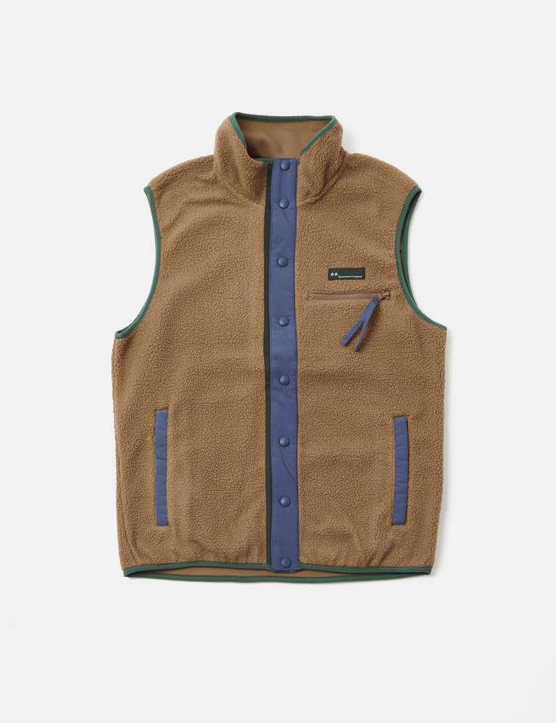 Columbia Helvetia Vest - Delta Brown/Dark Mountain Grey