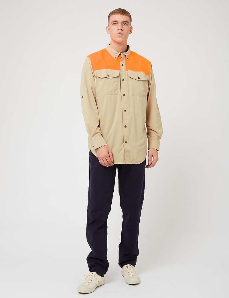 Filson Sportsman's Shirt - Twill/Blaze Orange