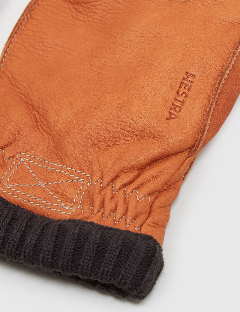 Hestra Deerskin Primaloft Rib Gloves - Cork