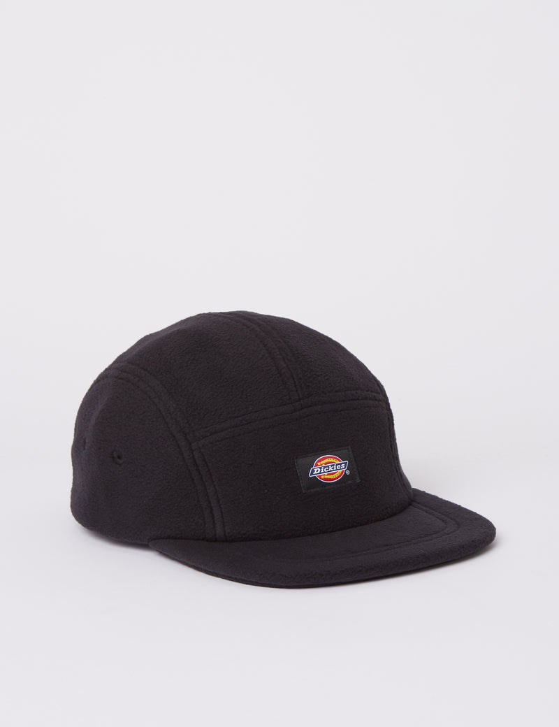 Dickies Sleetmute 5-パネルキャップ（フリース）-ブラック