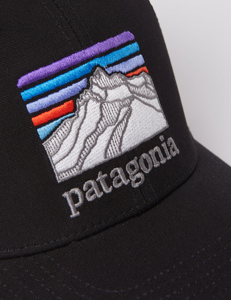 Patagonia Line Ridge LoPro Trucker Cap - Black