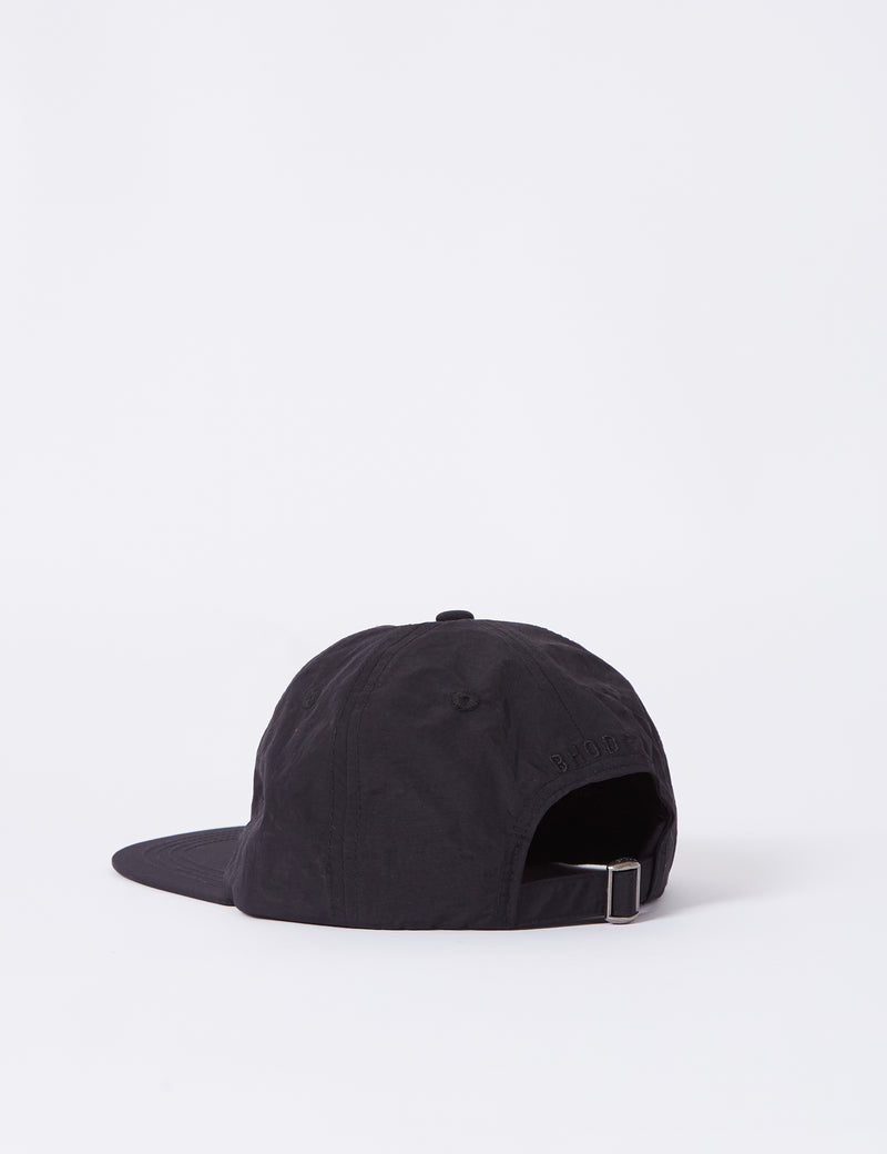 Bhode 6-Panel-Kappe (Nylon) - Schwarz