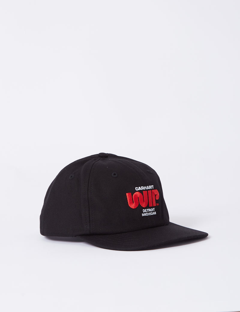 Casquette Carhartt-WIP Worm Logo - Noir