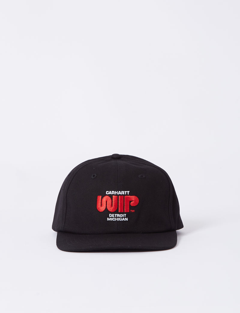 Casquette Carhartt-WIP Worm Logo - Noir