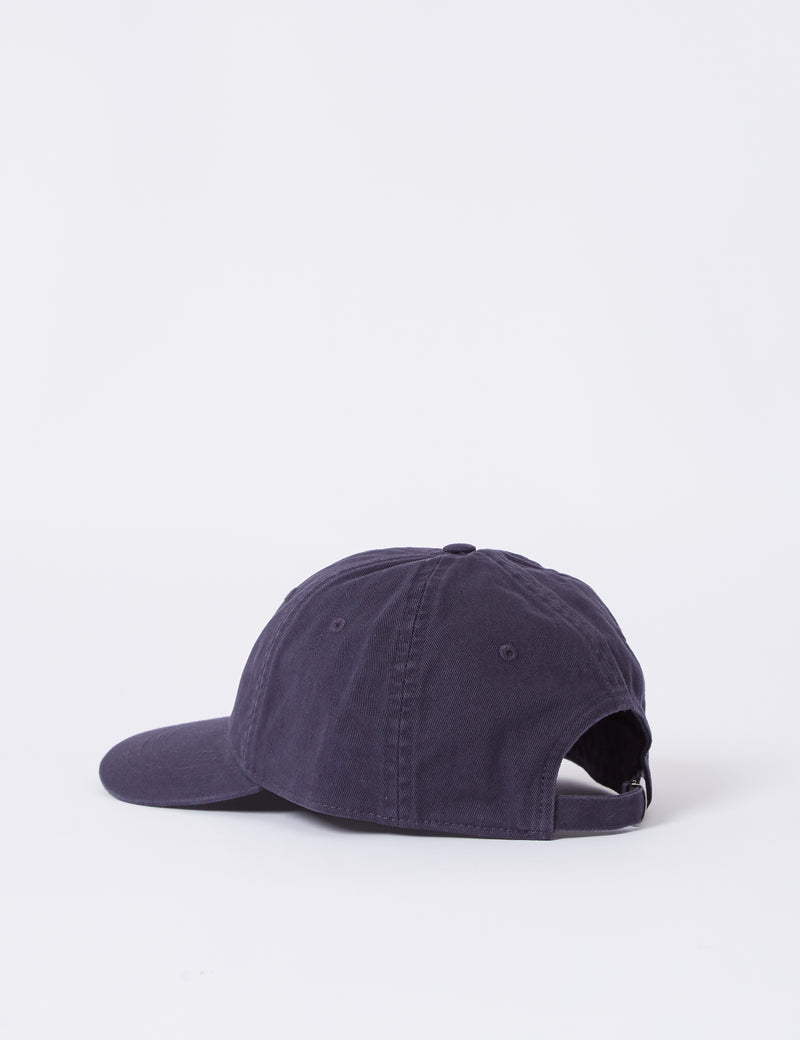 Carhartt-WIPマディソンロゴキャップ-ダークネイビー/アイシーウォーターブルー