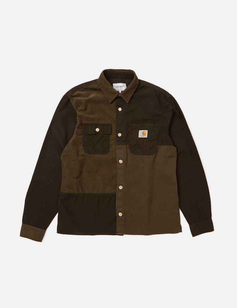 Carhartt-WIPメドレーオーバーシャツ-ドルグリーン