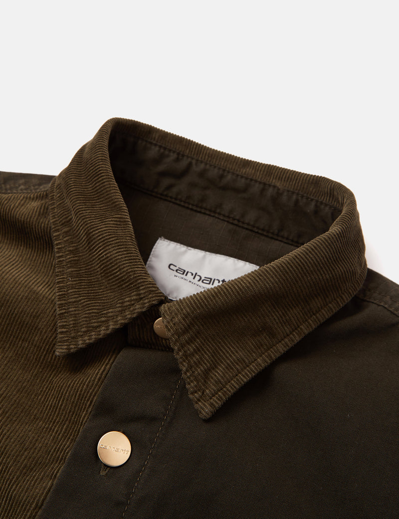 Carhartt-WIPメドレーオーバーシャツ-ドルグリーン