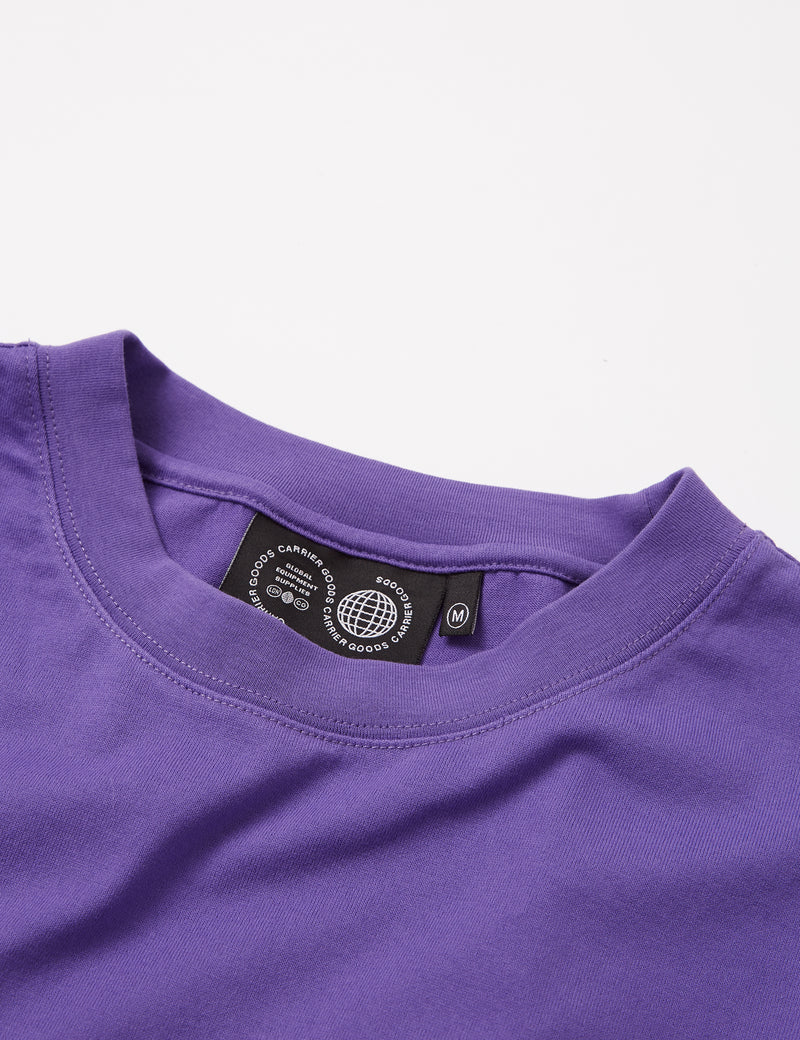 T-Shirt à Manche Longue Logo Carrier Goods - Violet