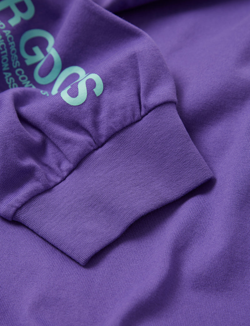 T-Shirt à Manche Longue Logo Carrier Goods - Violet