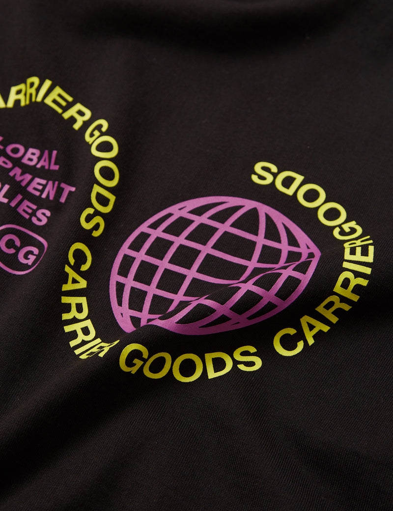 T-shirt à manches longues avec logo Carrier Goods - Noir
