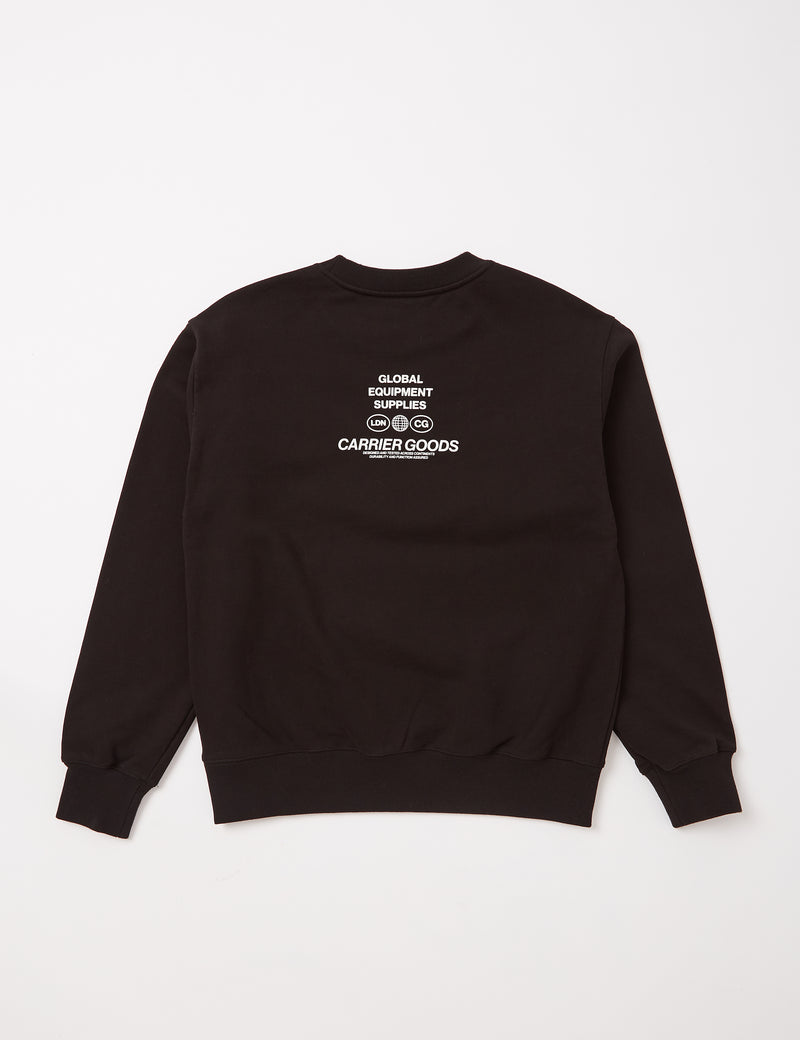 Sweat à capuche avec logo Carrier Goods - Noir