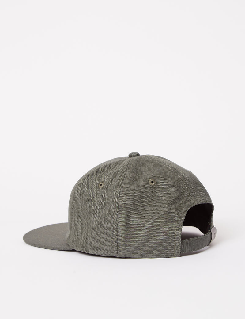 Carhartt-WIPワームロゴキャップ-ヘムロックグリーン