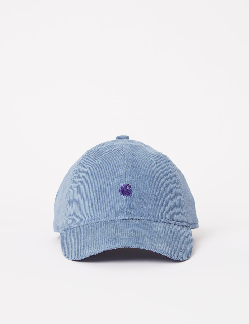 Carhartt-WIP-WIPハーレムキャップ-IcyWaterBlue/Razzmic