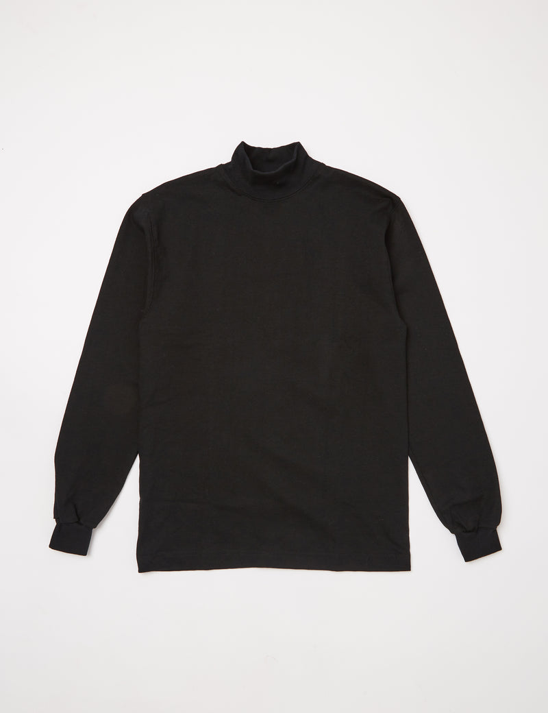 Camber USA 12oz Mock Turtle Neck T-Shirt - Black