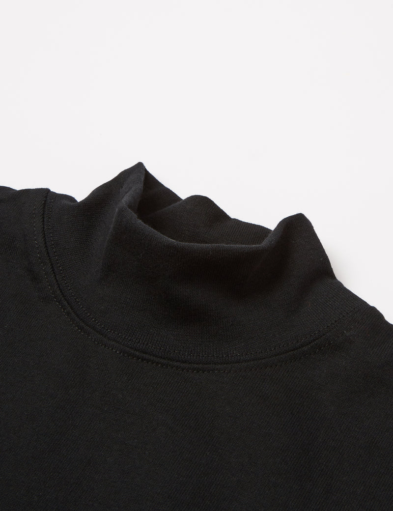 Camber USA 12oz Mock Turtle Neck T-Shirt - Black