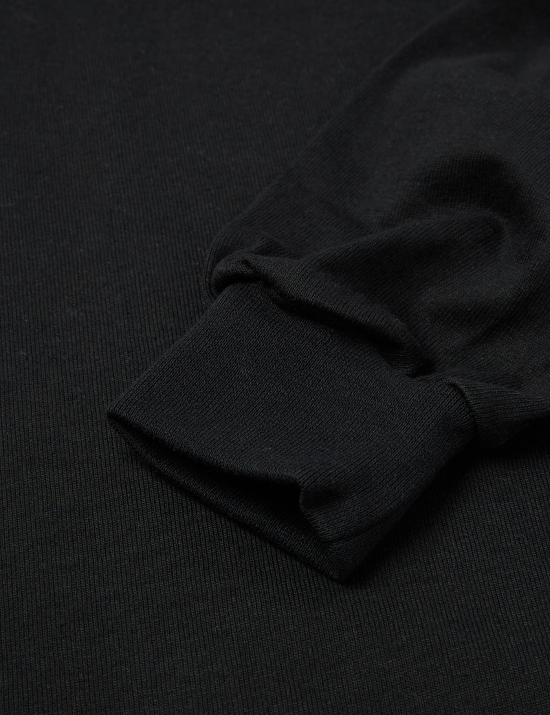Camber USA 12oz Mock Turtle Neck T-Shirt - Black
