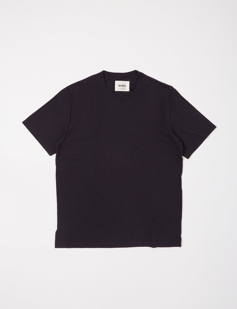T-shirt Bhode (Bio/Origine Canada, 9oz) - Bleu nuit