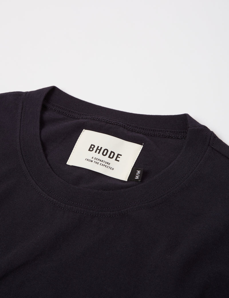 T-shirt Bhode (Bio/Origine Canada, 9oz) - Bleu nuit