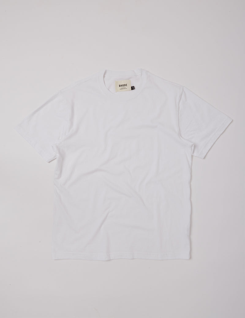 Bhode Tシャツ（オーガニック/カナダ製、9オンス）-ホワイト