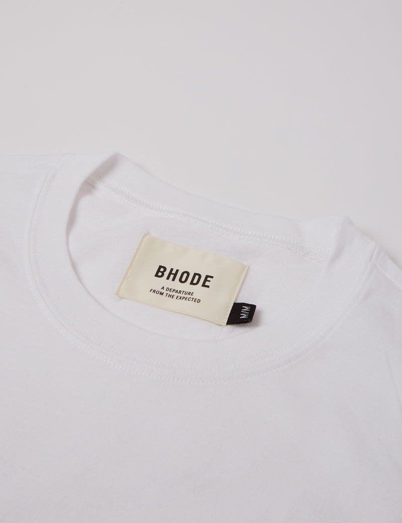 Bhode Tシャツ（オーガニック/カナダ製、9オンス）-ホワイト