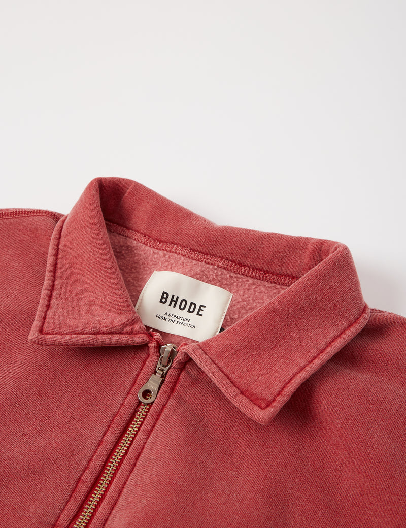Bhode Pigment Dyed 1/4 Zip Sweat（Organic/Canada Origin、16oz）-Sahara Nights